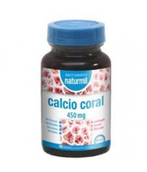 Cálcio coral 450 mg - 60 cápsulas - Naturmil